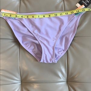 Hula Honey Juniors Wild Cat Bikini Bottoms Swimsuit Blue